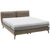 BOXSPRINGBETT 180/200 cm  in Hellbraun  - Hellbraun/Schwarz, Design, Textil/Metall (180/200cm) - Johann Jakob