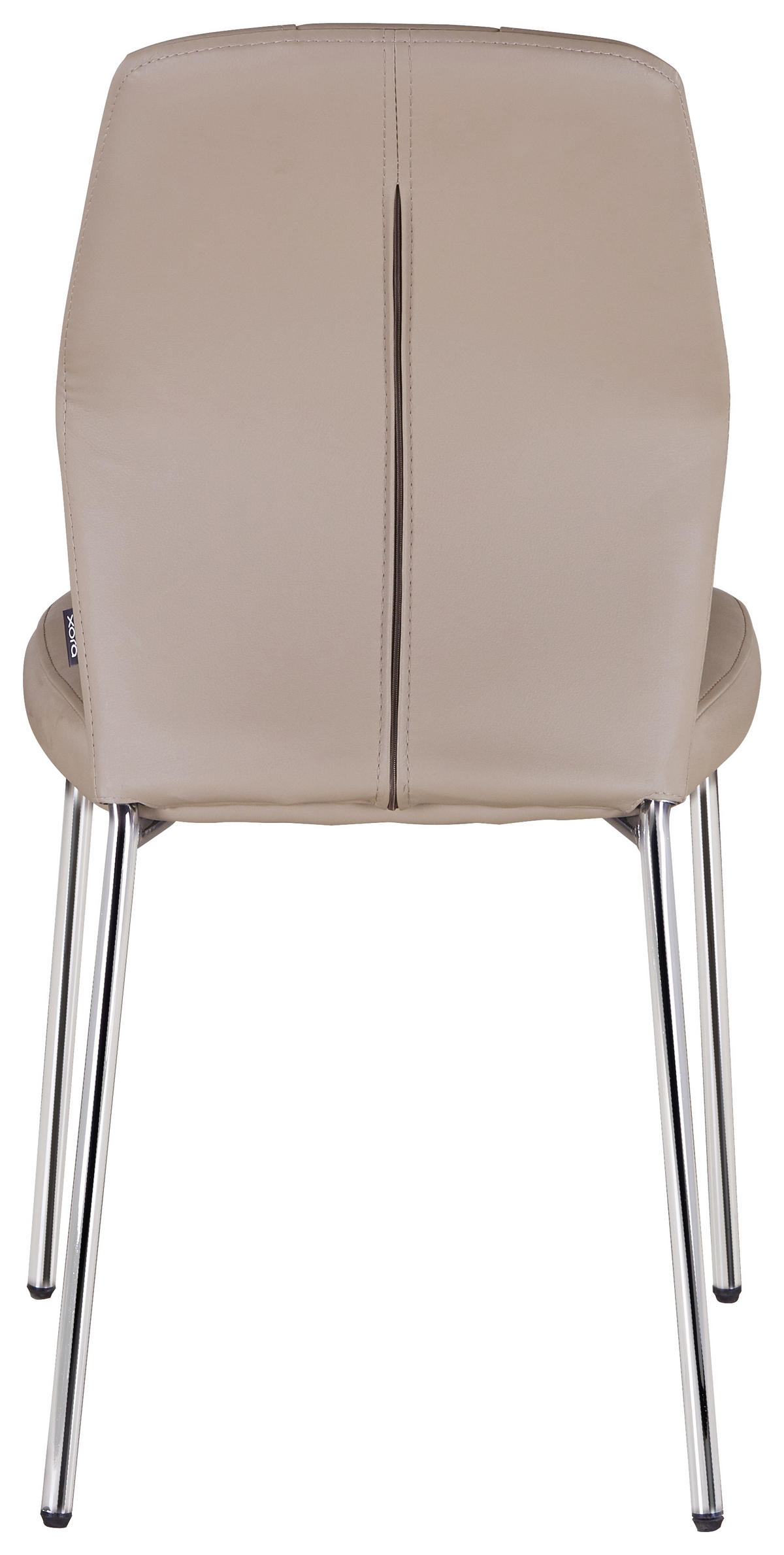 STOLICA  boje kroma, svijetlo smeđa  metal, tekstil      - svijetlo smeđa/boje kroma, Design, metal/tekstil (47/90/58cm) - Carryhome