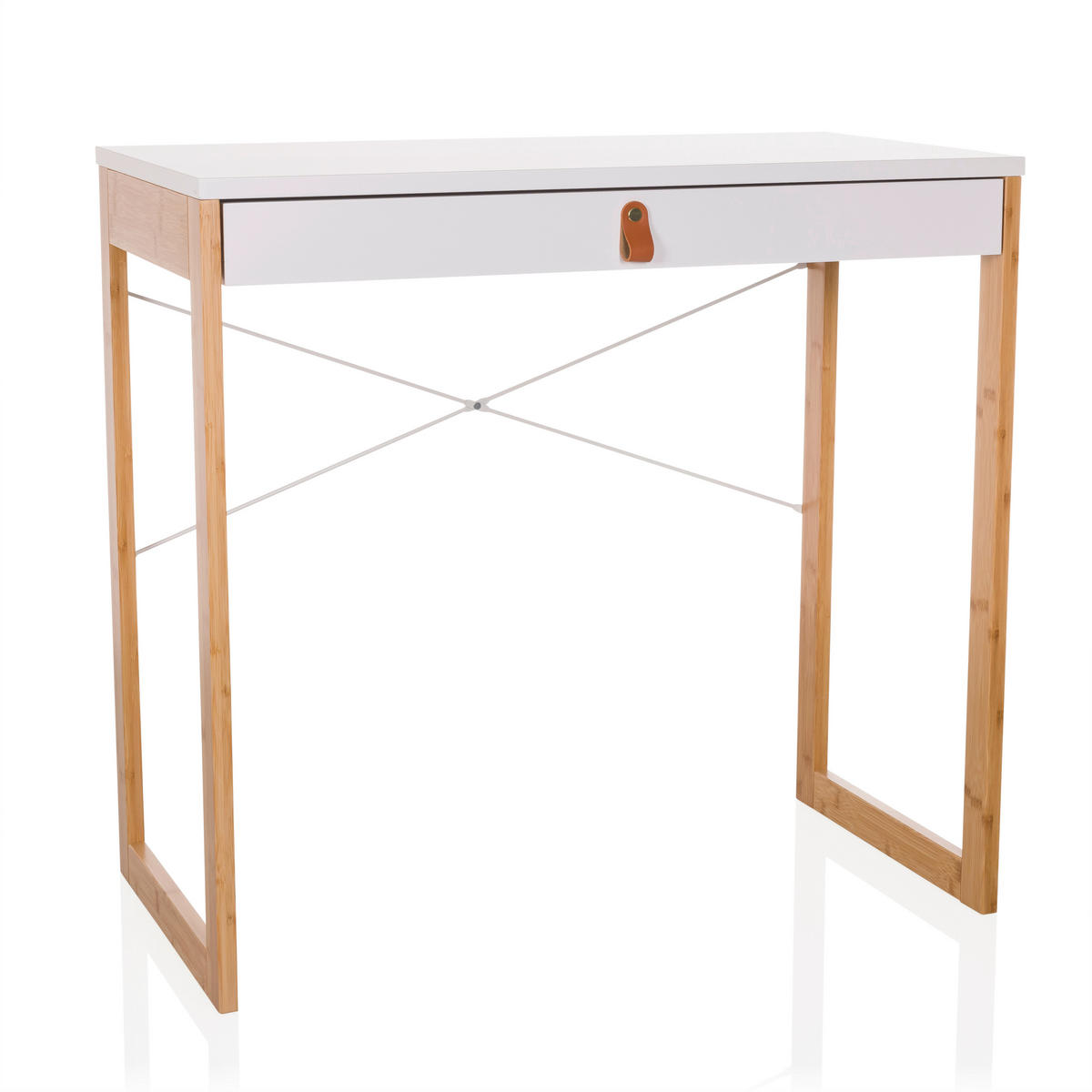 SKRIVBORD 80/75/42 cm  i vit  - vit, Modern, trämaterial/trä (80/75/42cm) - MID.YOU