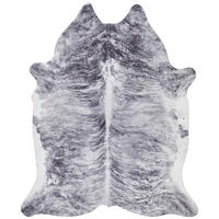 KUNSTFELL 125/155 cm Dallas  - Dunkelgrau/Hellgrau, LIFESTYLE, Textil (125/155cm) - Novel