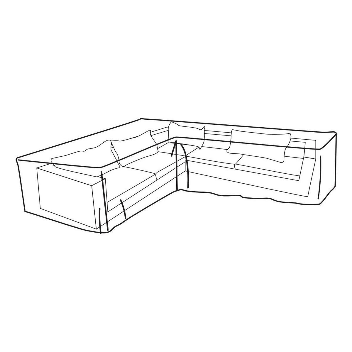 SCHUTZHÜLLE Anthrazit   - Anthrazit, KONVENTIONELL, Textil (255/70/85cm) - Ambia Garden