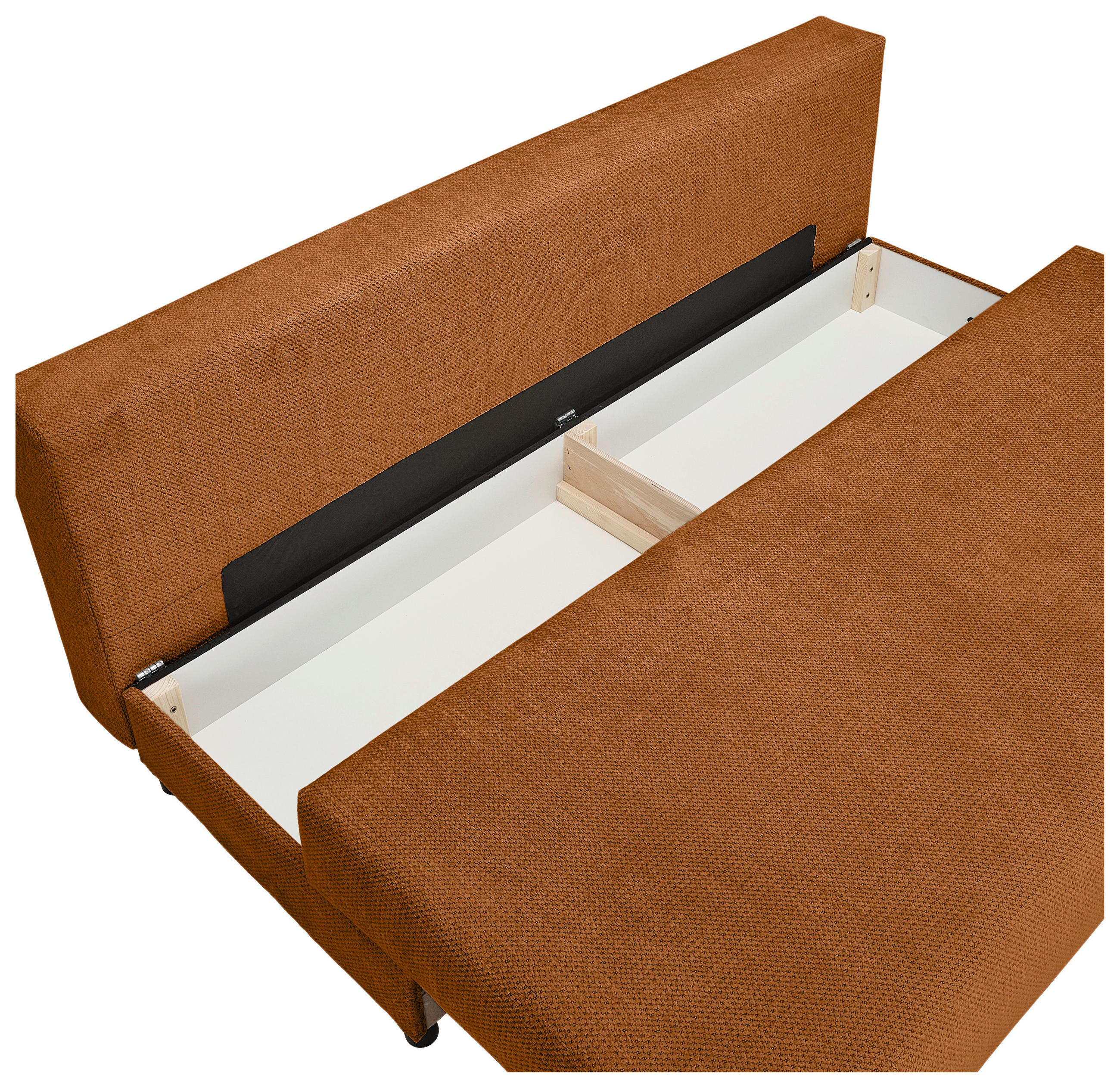Thumbnail - Carryhome Schlafsofa, Rost, Textil, 3-Sitzer, Füllung: Faserbällchen, Schaumstoffflocken,Faserbällchen, Schaumstoffflock...