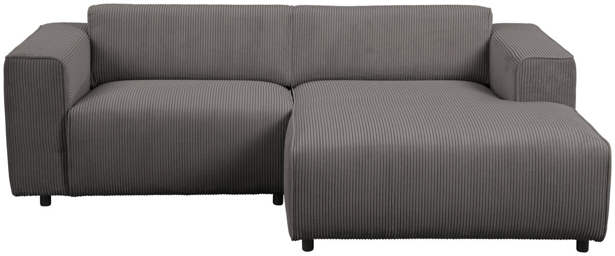 HÖRNSOFFA i manchester grå  - svart/grå, Design, textil/plast (234/161cm) - Livetastic