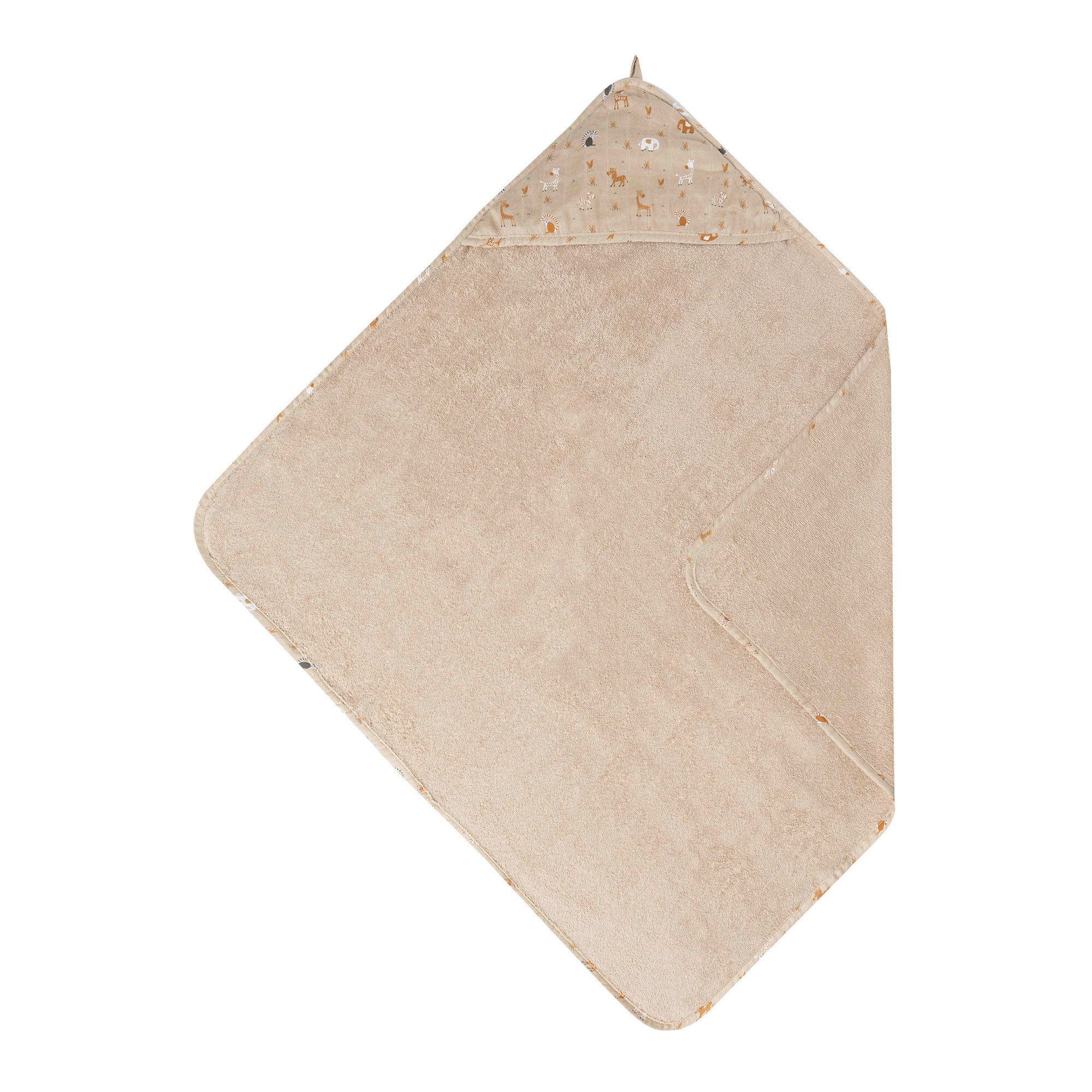 KAPUZENBADETUCH    - Taupe, Basics, Textil (85/75/1cm) - Bebe Jou