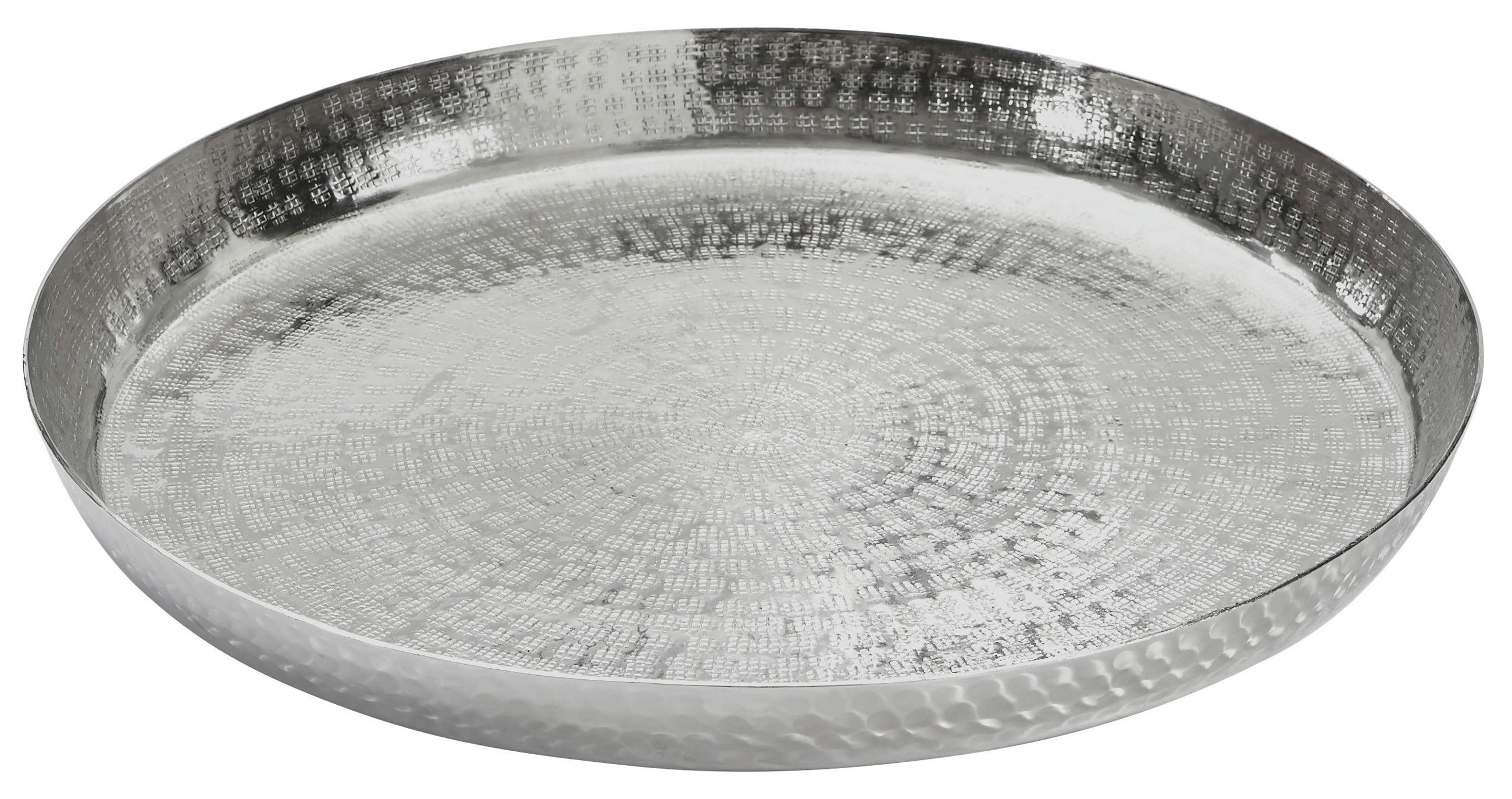 DEKOTABLETT - Silberfarben, Basics, Metall (35cm) - Ambia Home