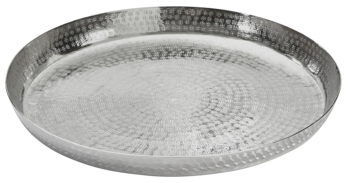 DEKOTABLETT - Silberfarben, Basics, Metall (35cm) - Ambia Home