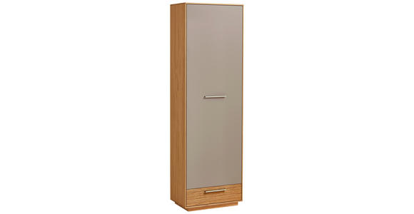 GARDEROBENSCHRANK  in 60/193/37 cm  - Taupe/Eichefarben, Design, Holz/Holzwerkstoff (60/193/37cm) - Novel