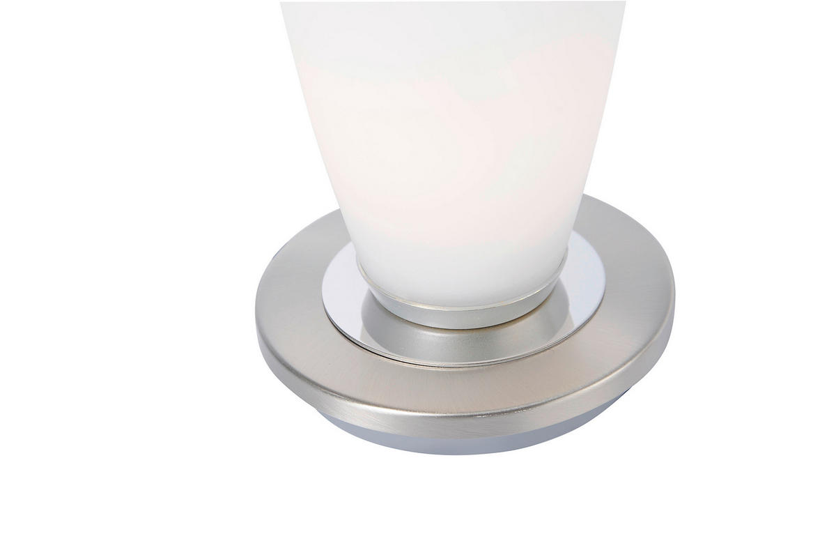 LED-TISCHLEUCHTE Tyra 11/11/34 cm   - Weiß/Nickelfarben, KONVENTIONELL, Glas/Metall (11/11/34cm) - Paul Neuhaus