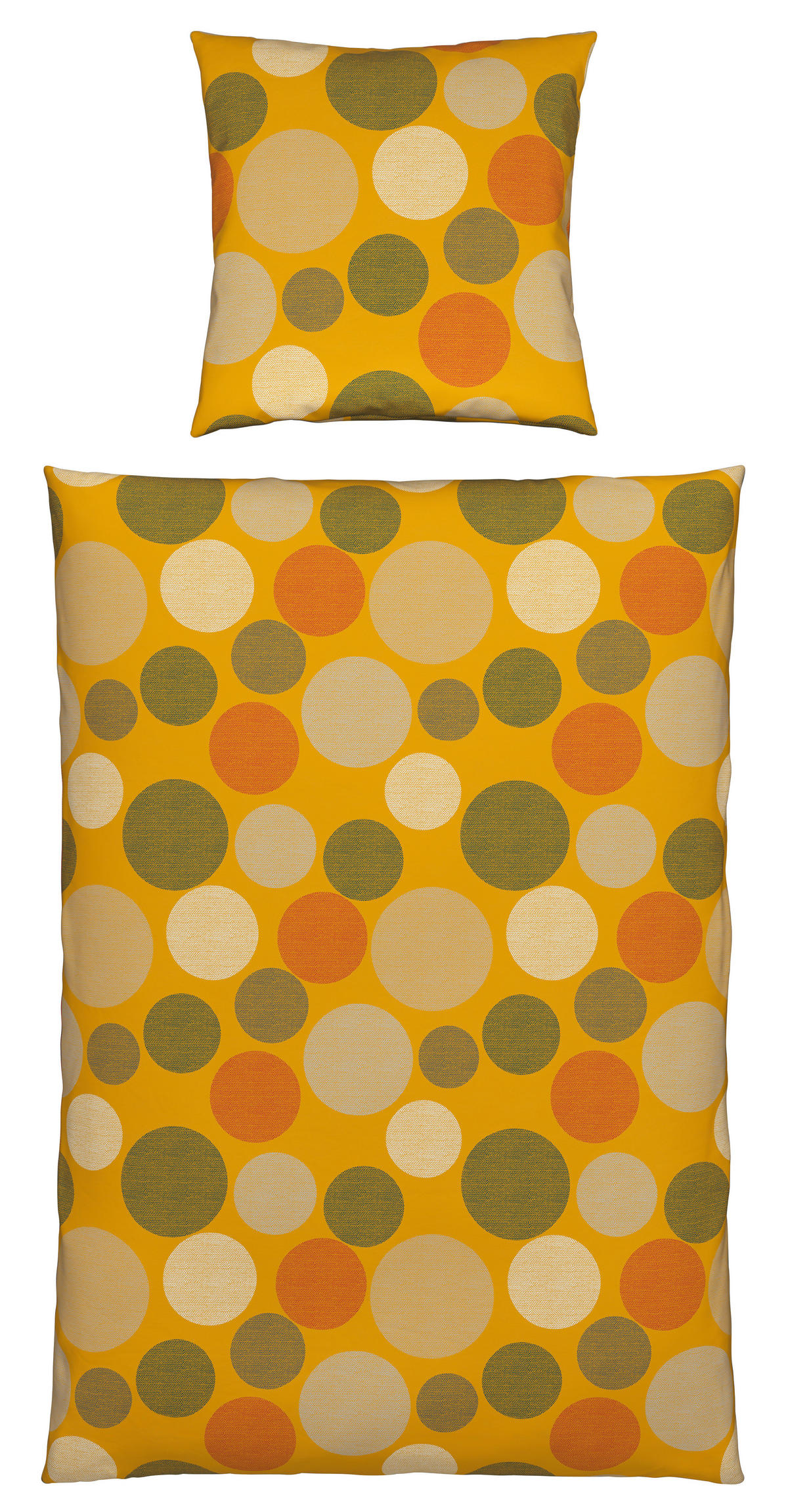 BETTWÄSCHE 135/200 cm  - Gelb, Textil (135/200cm) - Novel