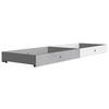 BETTKASTENSET  in Grau, Weiss  - Weiss/Grau, Konventionell, Holzwerkstoff (100/16/60cm) - Carryhome