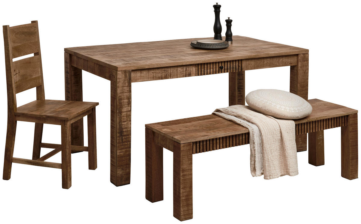 MATBORD   - naturfärgad, Romantik / Lanthus, trä (160/90/76cm) - Carryhome