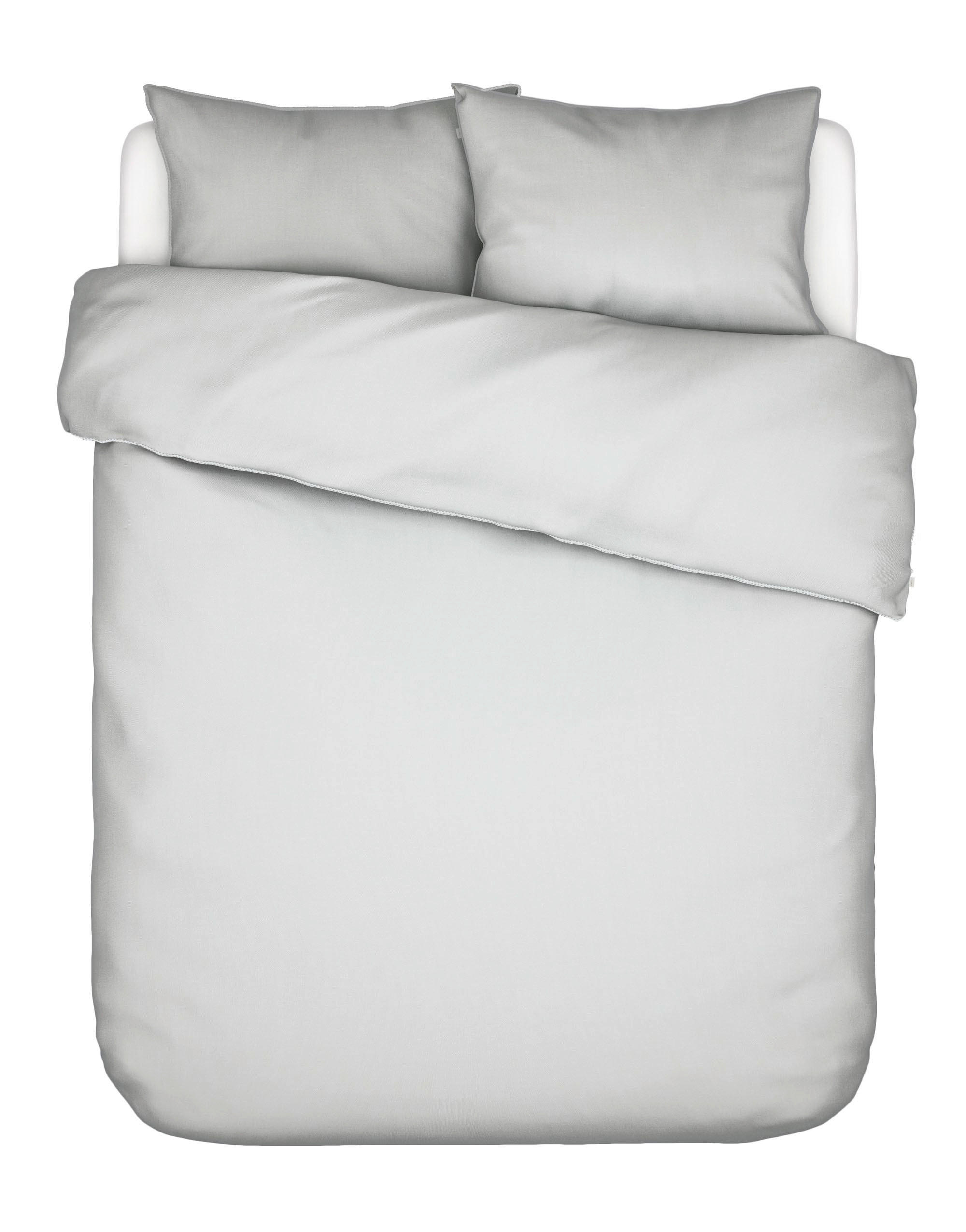 BETTWÄSCHE Satin 200/200 cm  - Hellgrau, Basics, Textil (200/200cm) - Essenza