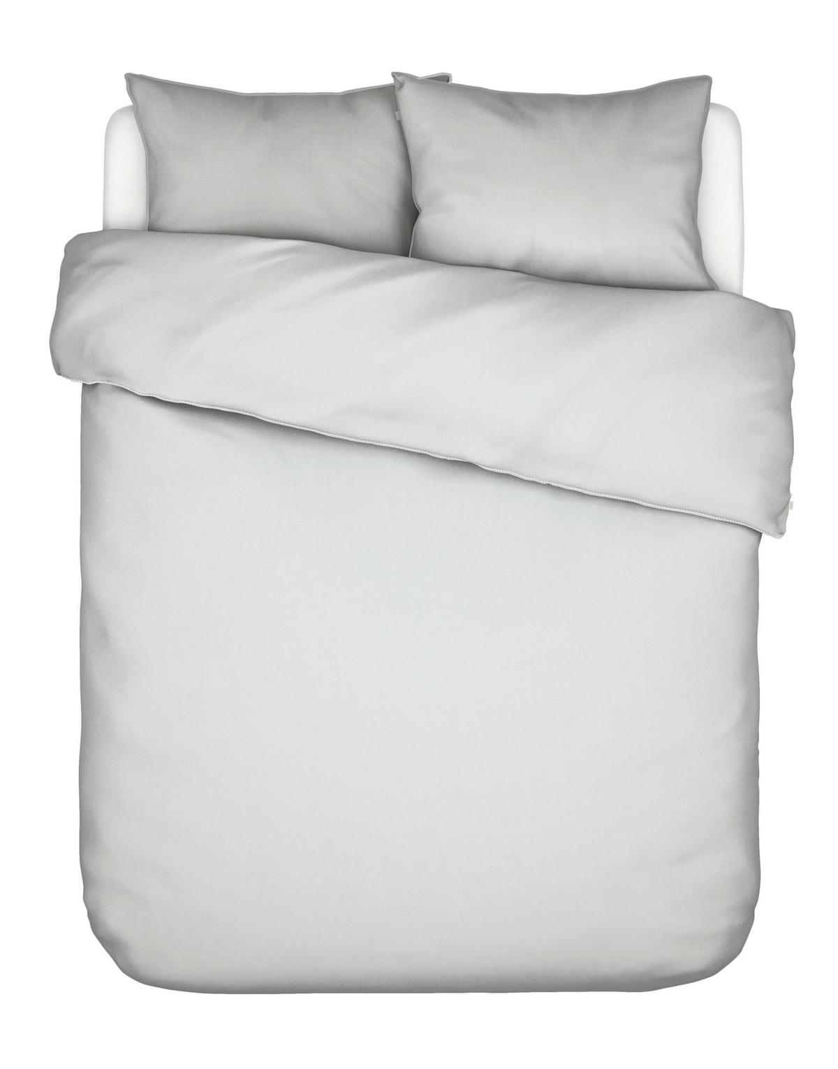 BETTWÄSCHE Satin 200/200 cm  - Hellgrau, Basics, Textil (200/200cm) - Essenza
