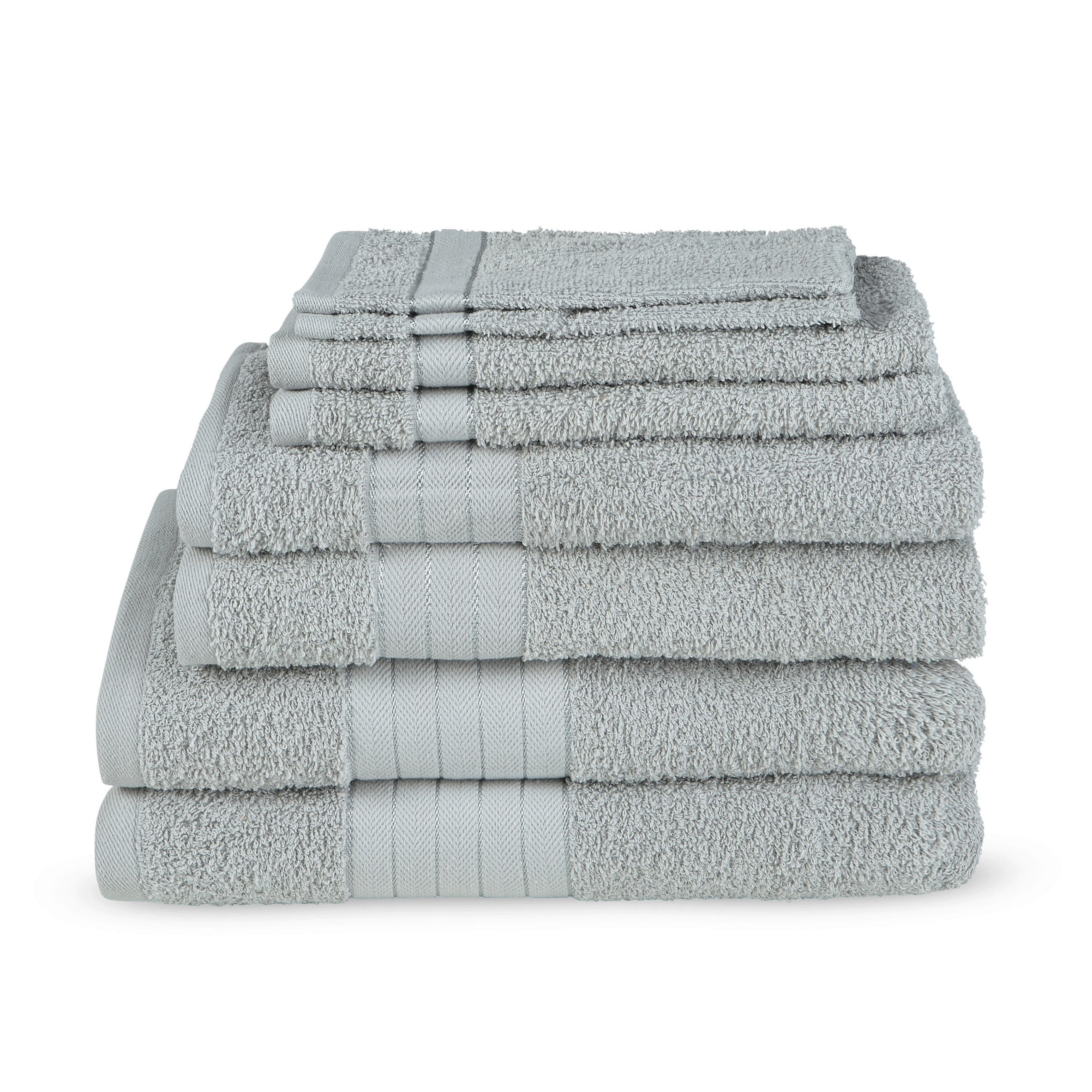FROTTIERSET Grau 8-teilig  - Grau, Basics, Textil