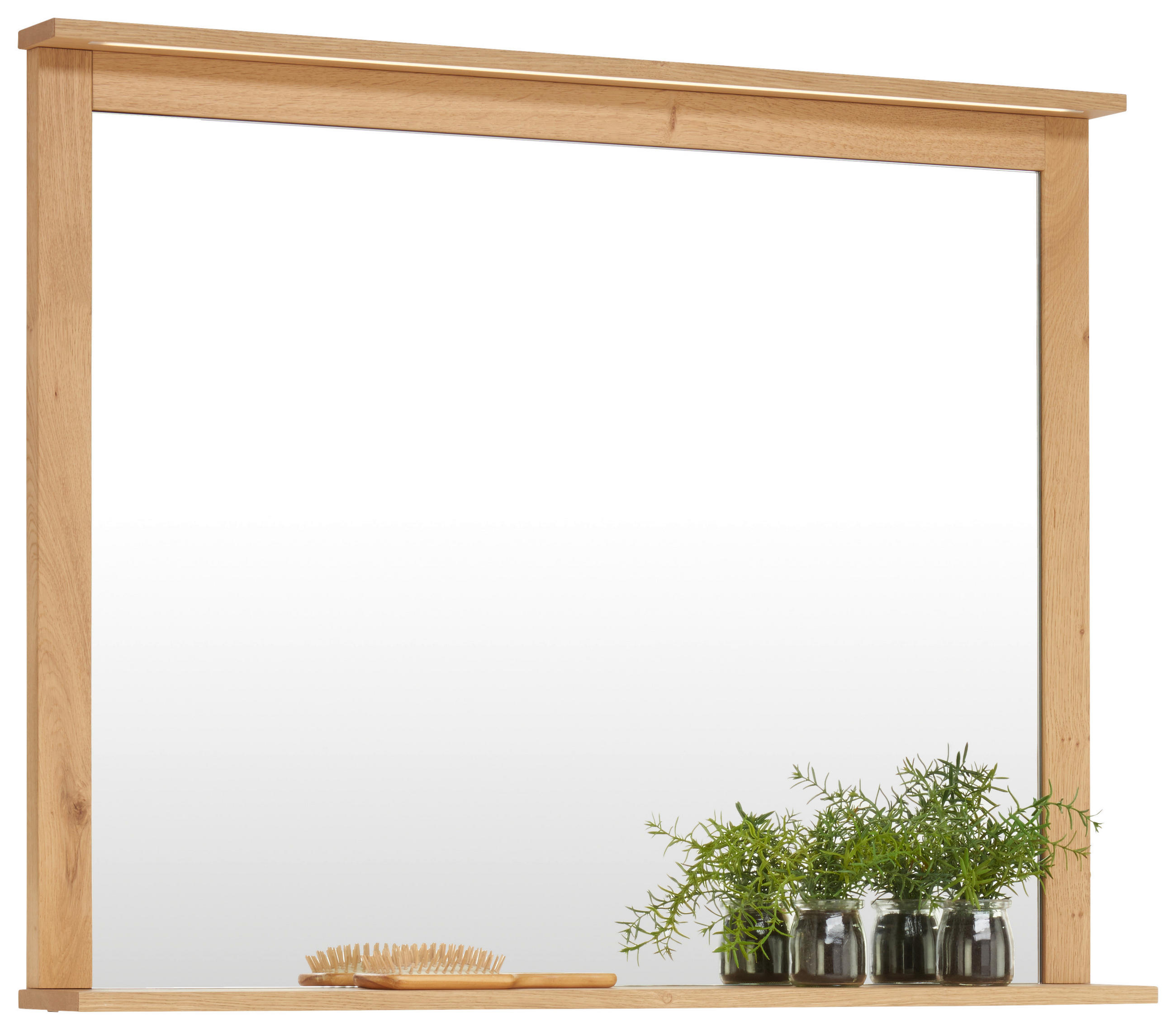 BADEZIMMERSPIEGEL 105/83,2/8 cm  - Eichefarben, MODERN, Glas/Holz (105/83,2/8cm) - Landscape