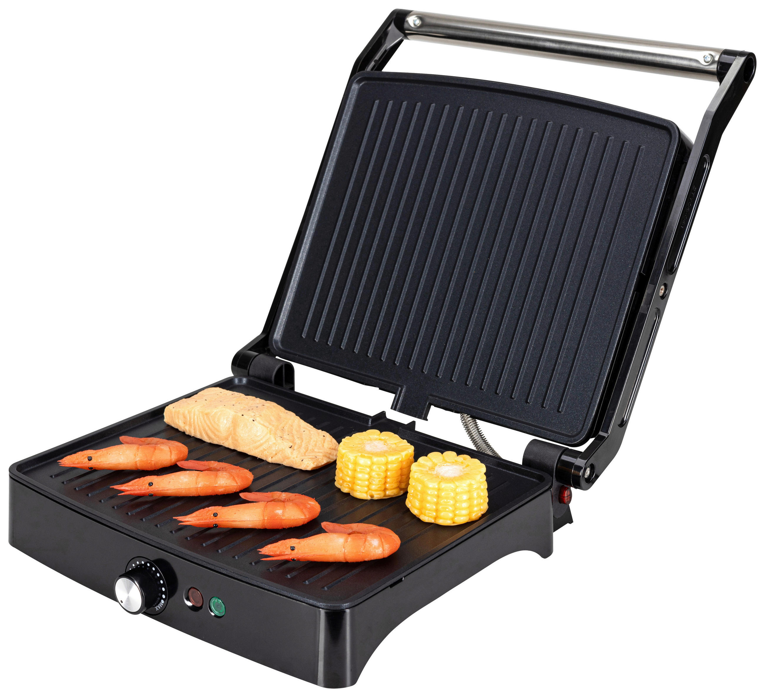 KONTAKTGRILL - Schwarz, Design (58/31/6,5cm) - Nouvel