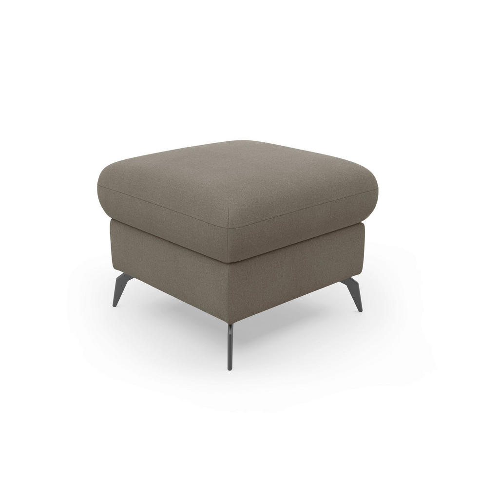 Thumbnail - Sit & More Hocker Rochelle E, Schlamm, Textil, quadratisch, 58x50x58 cm, Goldenes M, Oeko-Tex® Standard 100, Made in Eur...