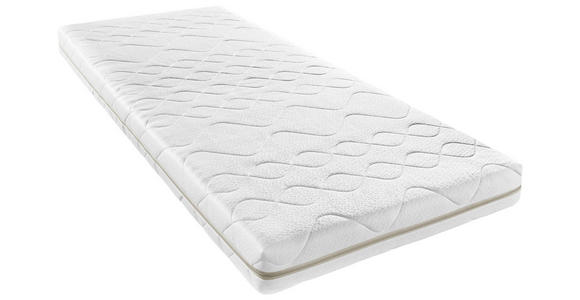 JUGENDMATRATZE 90/200 cm, Höhe ca.: 16 cm, H1 + H2 = weich + mittel, 7-Zonen - Weiß, Basics, Textil (90/200cm) - Sleeptex