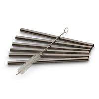 SUGRÖRSSET - svart högglans, Basics, metall (12cm) - Echtwerk