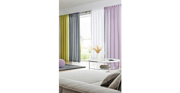 FERTIGVORHANG halbtransparent - Weiß, Basics, Textil (140/245cm) - Esposa