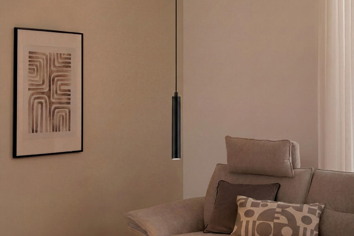 LED-HÄNGELEUCHTE Musterring 13/150 cm  - Schwarz, Design, Metall (13/150cm) - Musterring