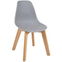 KINDERSTUHL  - Buchefarben/Grau, MODERN, Holz/Kunststoff (33/57/38cm) - P & B