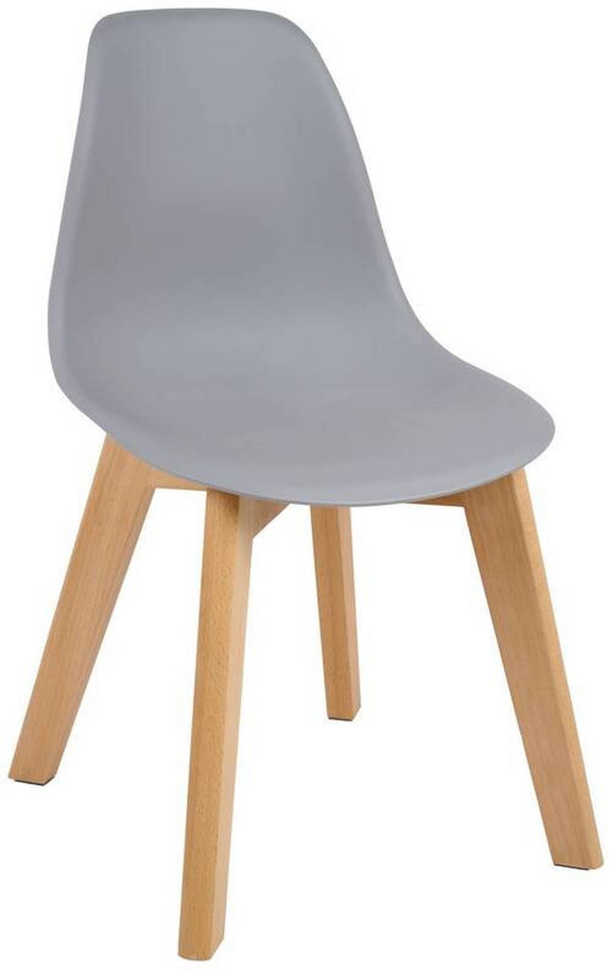 KINDERSTUHL  - Buchefarben/Grau, MODERN, Holz/Kunststoff (33/57/38cm) - P & B