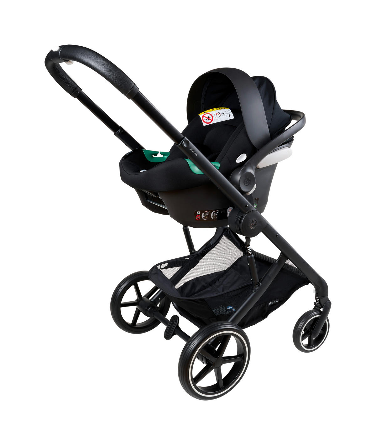 KINDERWAGENSET  Balios S Lux 3-in-1  Moon Black  - Basics (81/60/100cm) - cybex GOLD