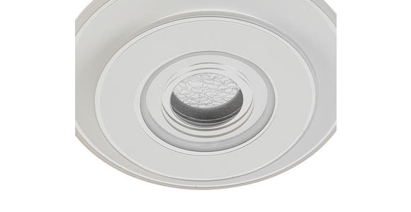 LED-DECKENLEUCHTE 35/6 cm   - Chromfarben/Weiß, Basics, Kunststoff/Metall (35/6cm) - Novel