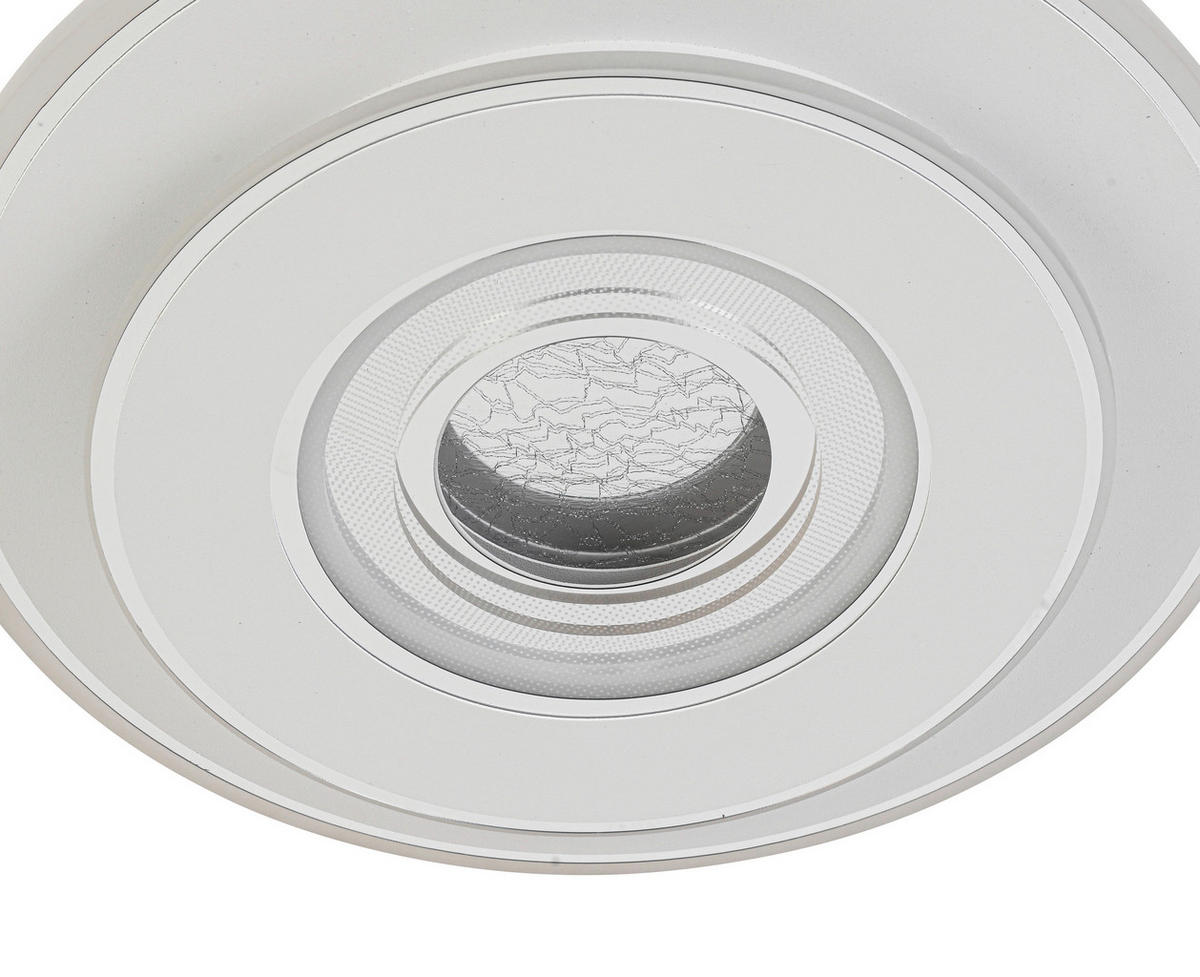 PLAFONIERĂ CU LED - alb/culoare crom, Basics, plastic/metal (35/6cm) - Novel