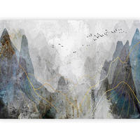 FOTOTAPETE  - Graublau/Hellgrau, LIFESTYLE, Textil (400/280cm) - artgeist