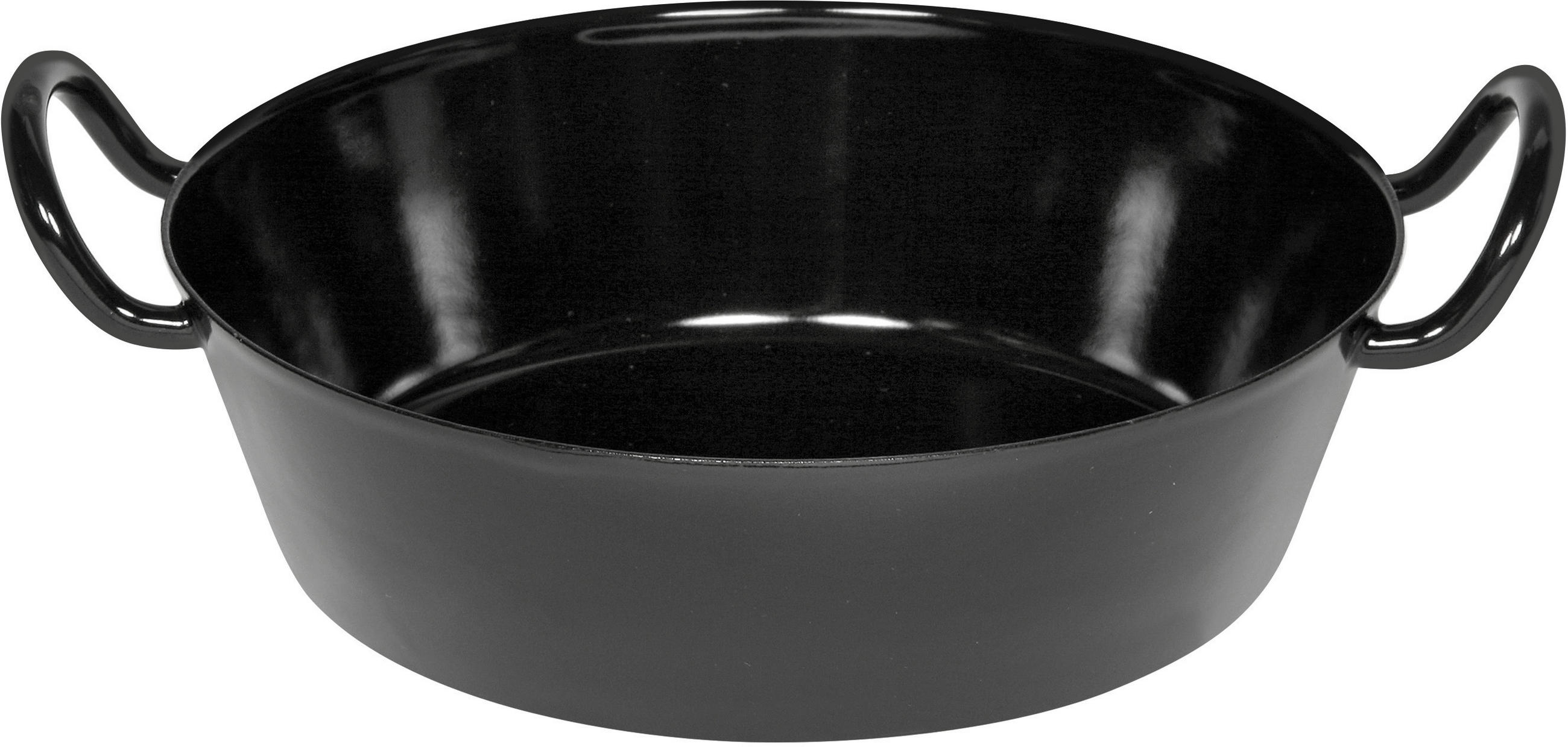 PFANNE  - Schwarz, Basics, Metall (30/7,8cm) - Riess