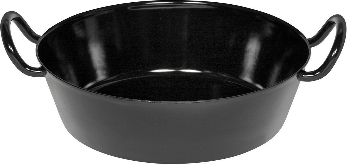 PFANNE  - Schwarz, Basics, Metall (30/7,8cm) - Riess
