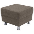 2-SITZER-SOFA - Chromfarben/Hellbraun, Design, Textil/Metall (158/83/85cm) - Xora