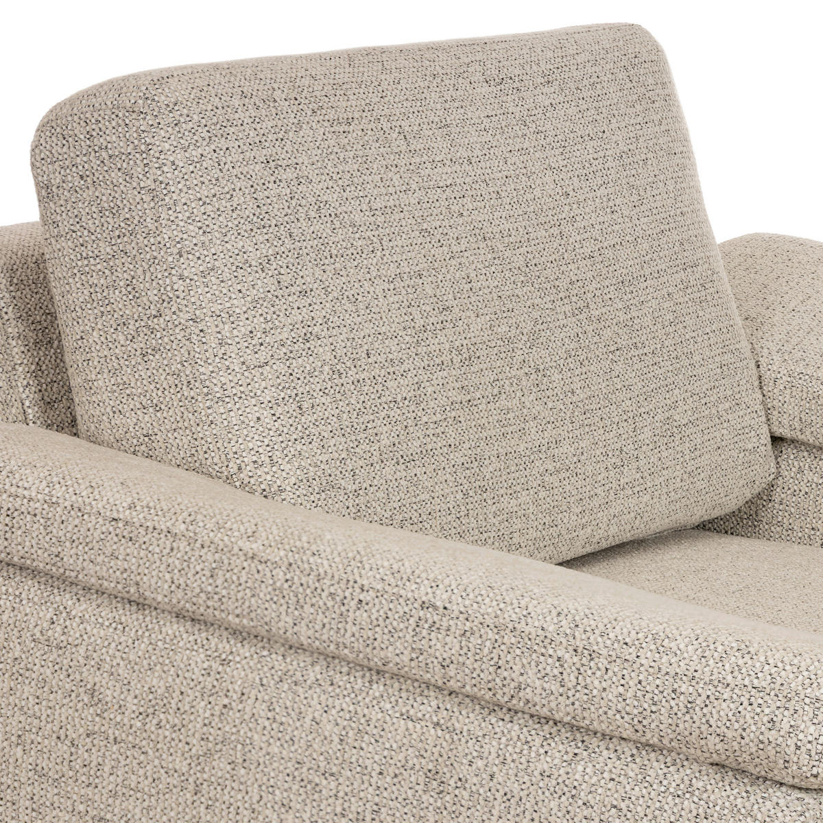 FÅTÖLJ i trä, textil grå  - svart/grå, Design, trä/textil (111/85/92cm) - Pure Home Comfort