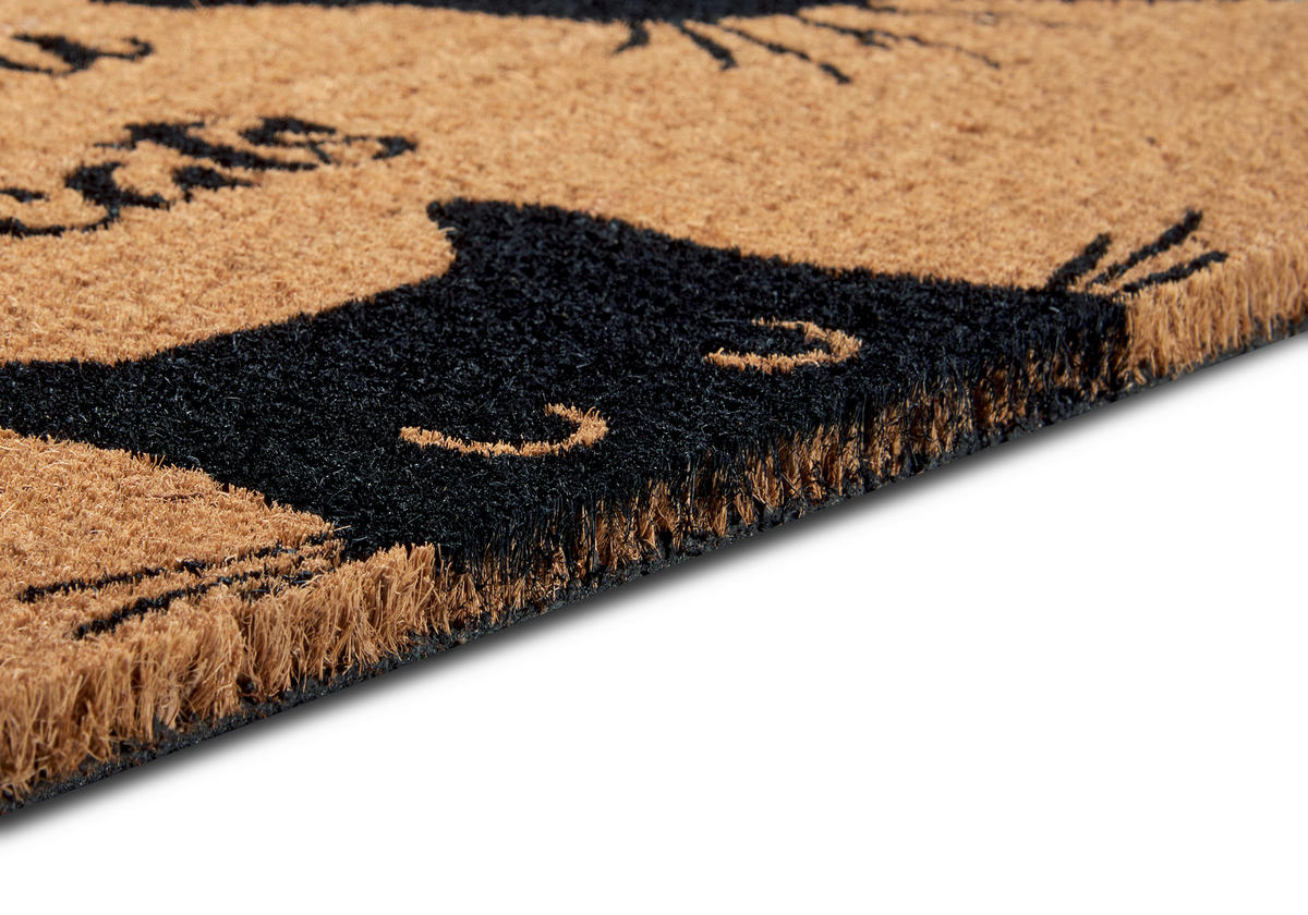 KOKOSMATTE  45/75 cm  Schwarz, Hellbraun  - Hellbraun/Schwarz, Basics, Naturmaterialien/Kunststoff (45/75cm)
