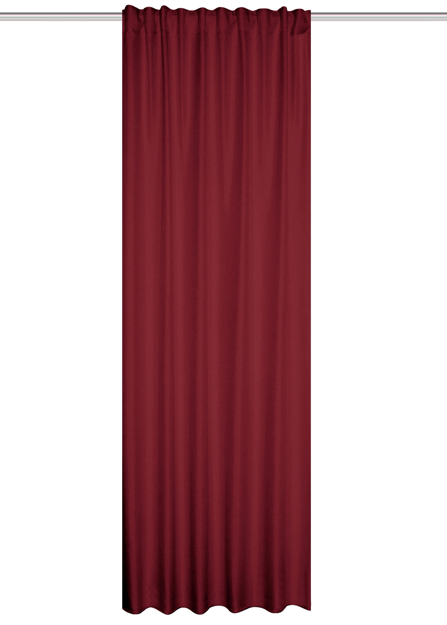 WÄRMESCHUTZVORHANG Verdunkelung 135/245 cm   - Bordeaux, Basics, Textil (135/245cm)