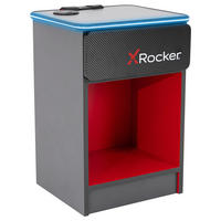 NOČNÝ STOLÍK červená, čierna - čierna/červená, Modern, kompozitné drevo/plast (36/54/33cm) - X Rocker