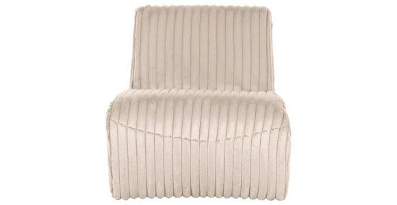 SESSEL in Cord Creme - Creme/Schwarz, KONVENTIONELL, Kunststoff/Textil (68/72/89cm) - Carryhome