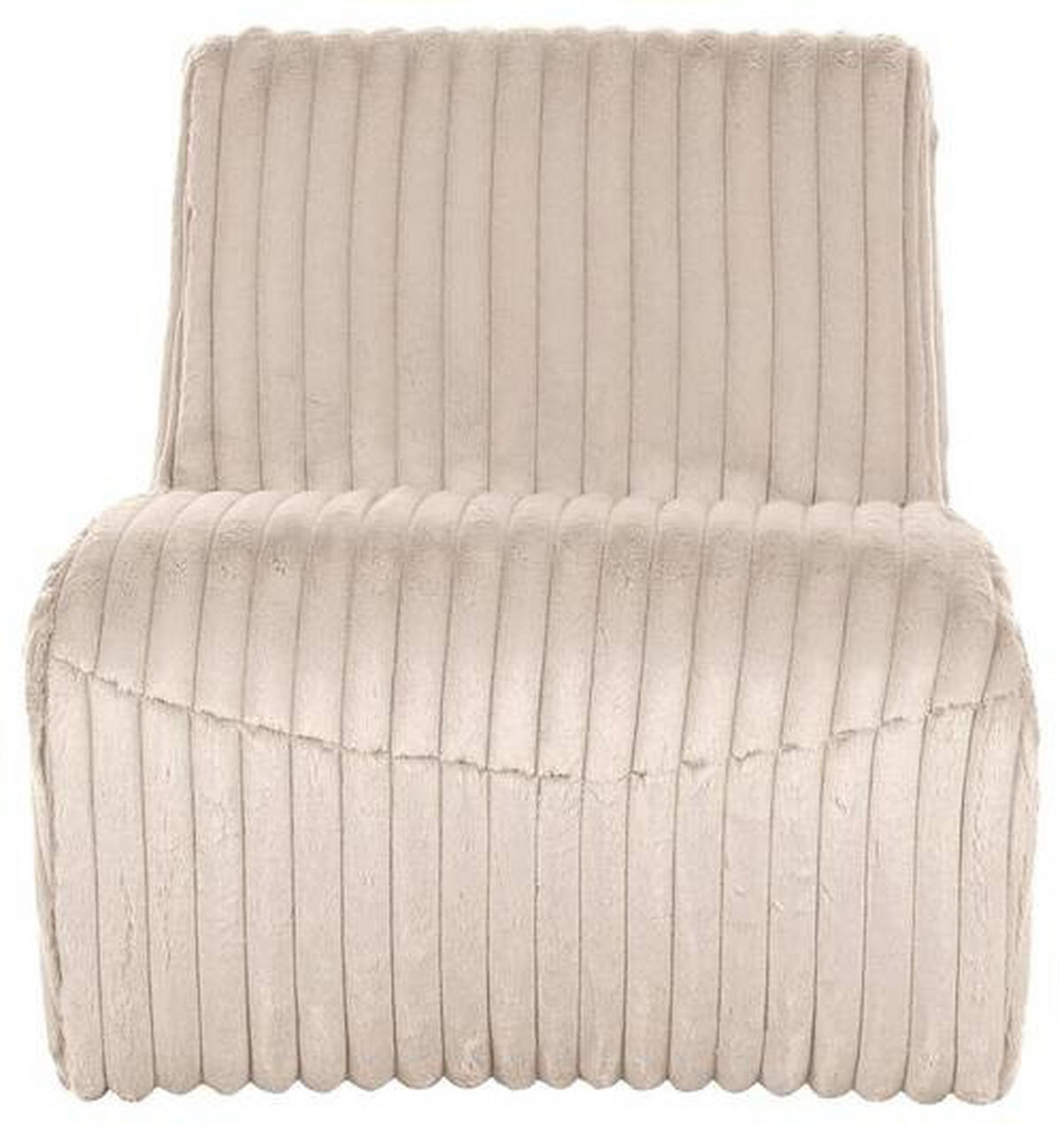 SESSEL in Cord Creme  - Creme/Schwarz, KONVENTIONELL, Kunststoff/Textil (68/72/89cm) - Carryhome
