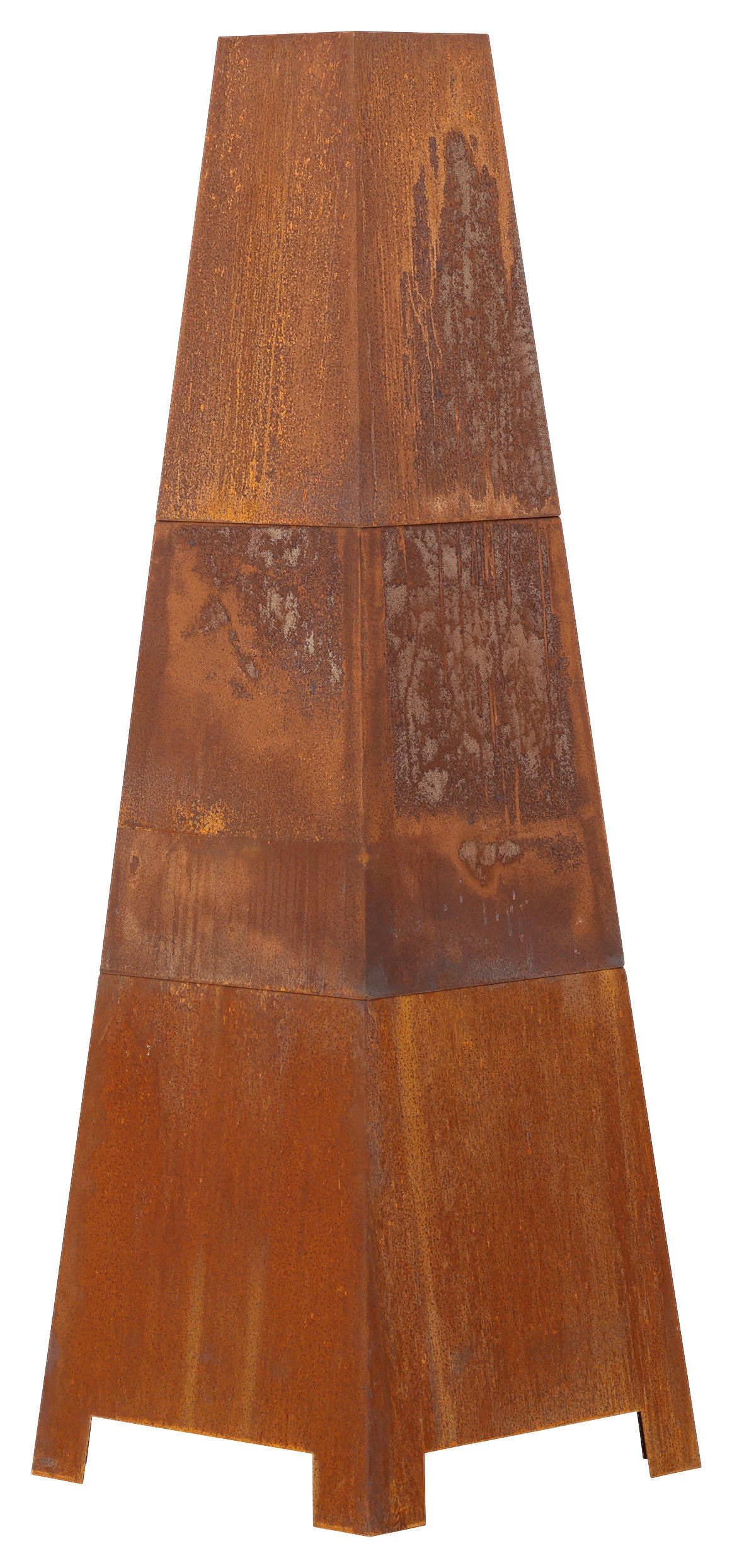 Thumbnail - Gardenson Feuerstelle, Dunkelorange, Metall, konisch, 50x150x50 cm, hitzebeständig, Freizeit, Campingzubehör, Feuerschal...