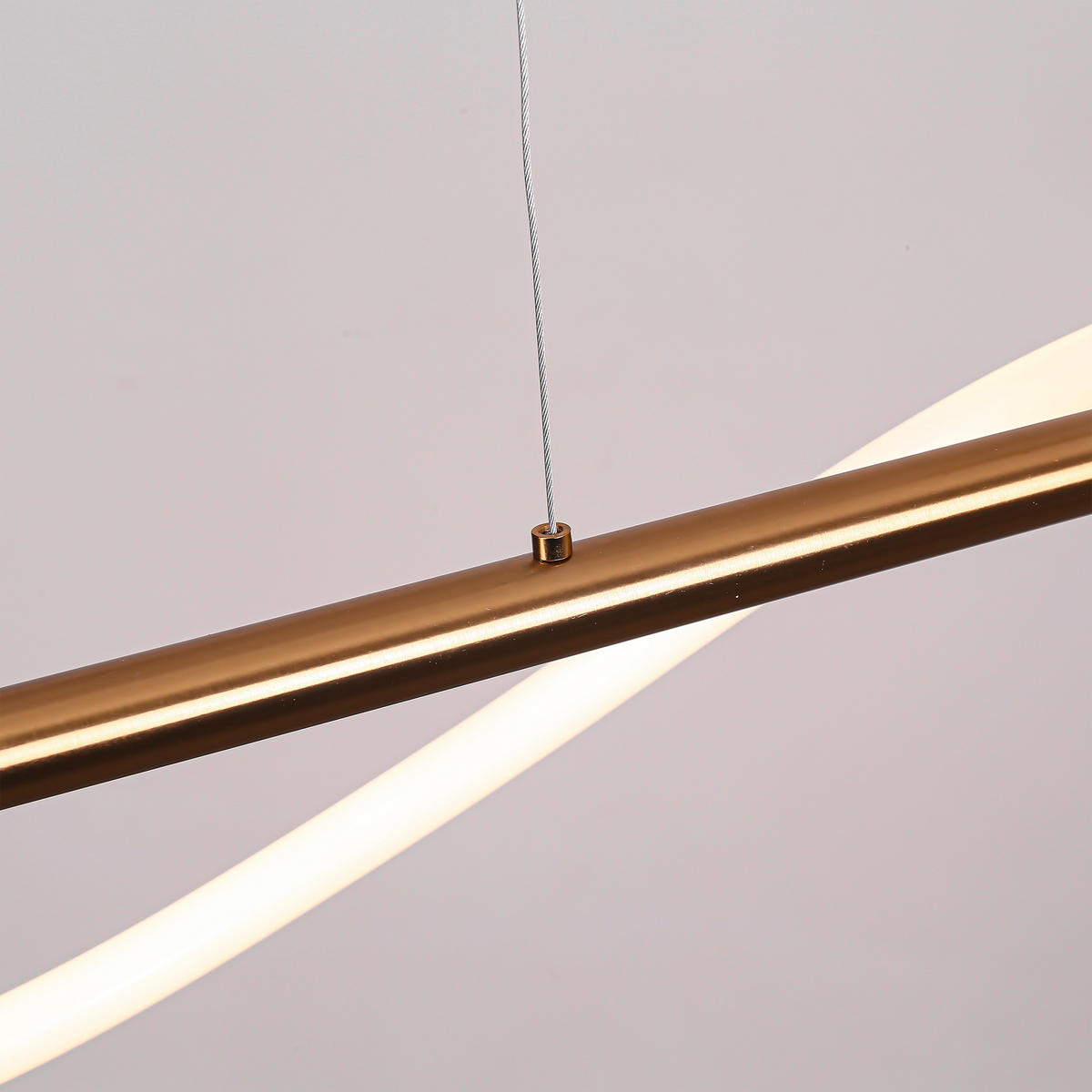 LED-HÄNGELEUCHTE 160/15/130 cm    - Goldfarben, Design, Metall (160/15/130cm)