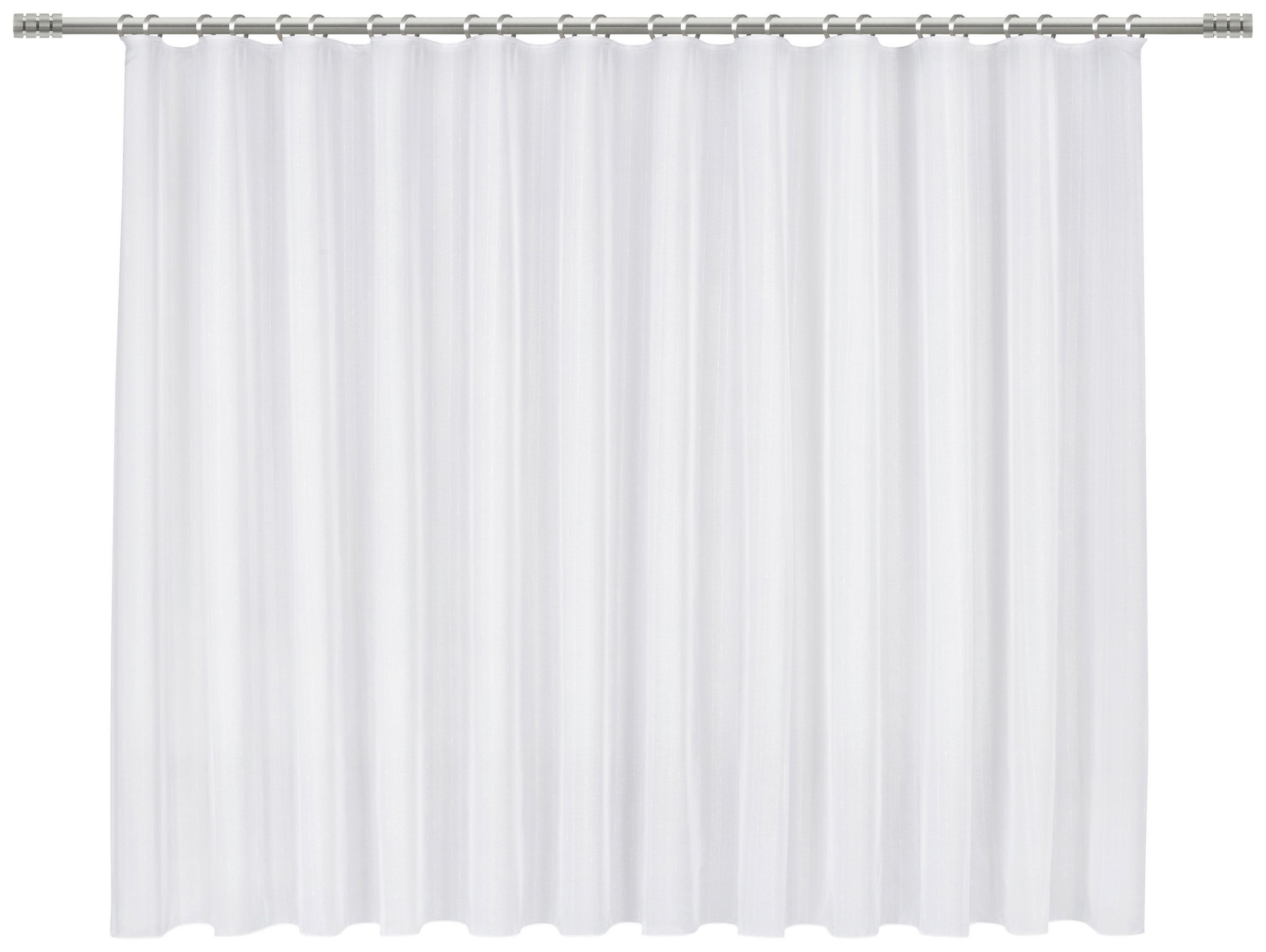 KÉSZFÜGGÖNY áttetsző  - fehér, Basics, textil (300/145cm) - Esposa