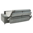 SCHLAFSOFA Mikrofaser Grau  - Schwarz/Grau, KONVENTIONELL, Textil/Metall (212/87/103cm) - Dieter Knoll