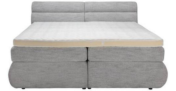 BOXSPRINGBETT 180/200 cm in Grau, Weiß - Weiß/Grau, MODERN, Holzwerkstoff/Textil (180/200cm) - Esposa