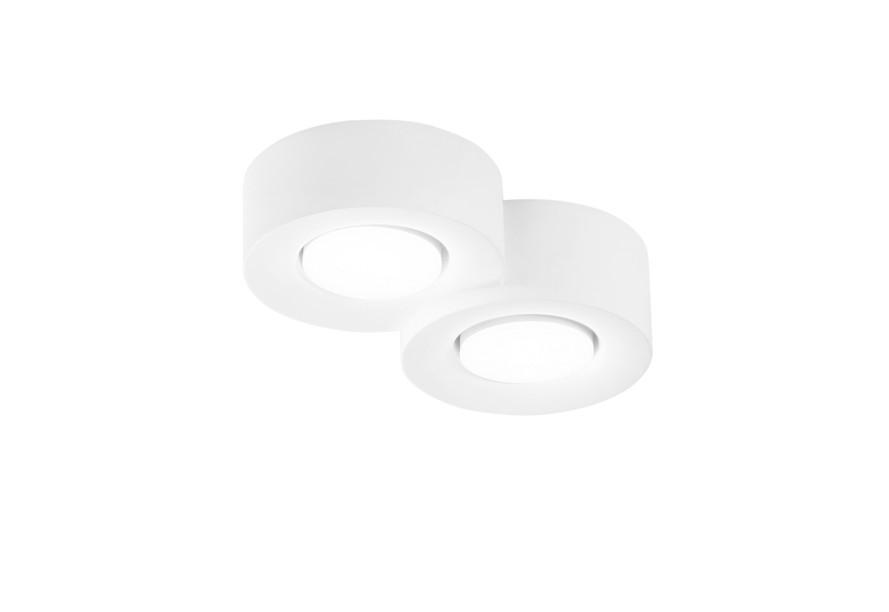 Luce ambiente Design Aufbauleuchte Luce Ambiente e Desing Weiß 6.3x20x26 cm