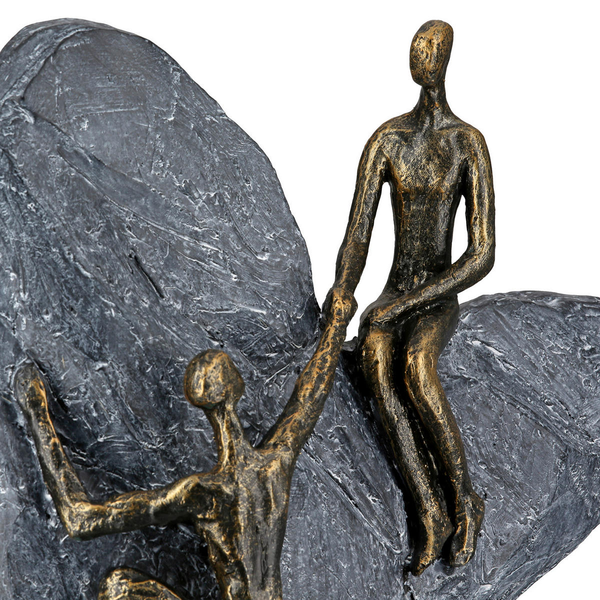SKULPTUR - Bronzefarben/Grau, LIFESTYLE, Kunststoff (25.8/32/11.7cm)