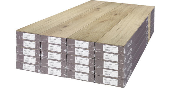 Laminatboden Eiche Home  per  m² - Eichefarben, Design, Holzwerkstoff (138/19,3/0,7cm) - Venda