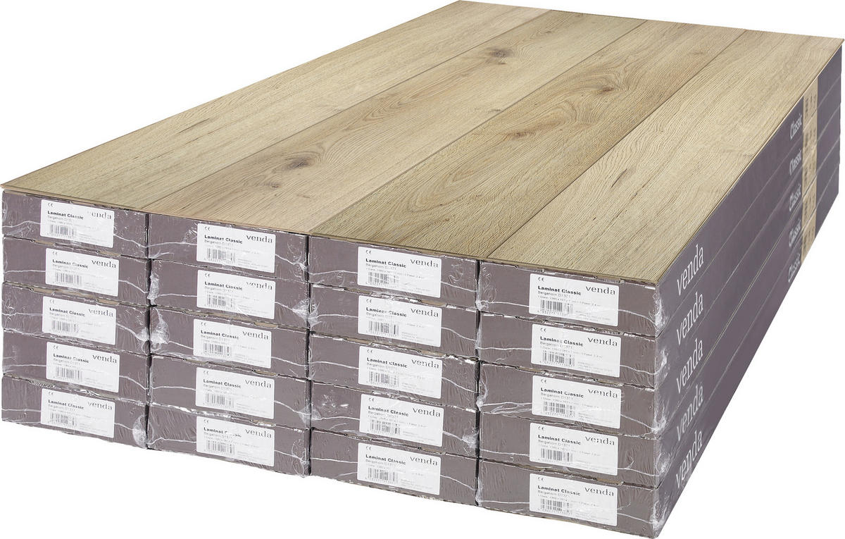 LAMINATBODEN Eiche Home  per  m² - Eichefarben, Design, Holzwerkstoff (138/19,3/0,7cm) - Venda