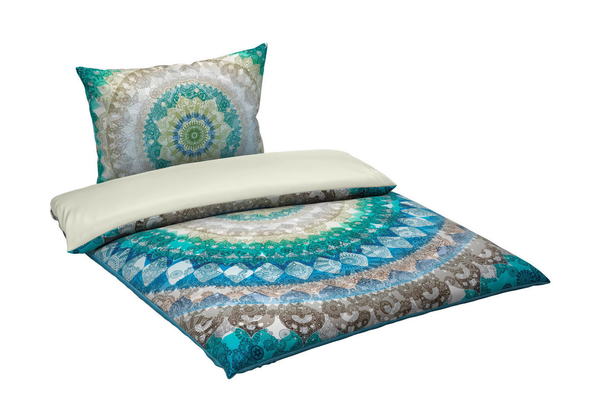 Lenjerie De Pat Cu Două Fețe 220/200 cm  - albastru, textil (220/200cm) - Novel